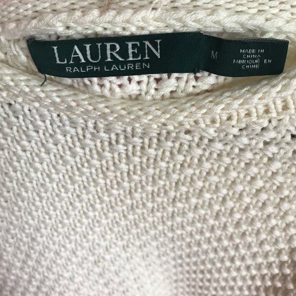White/Cream Ralph Lauren Sweater - Picture 4 of 4